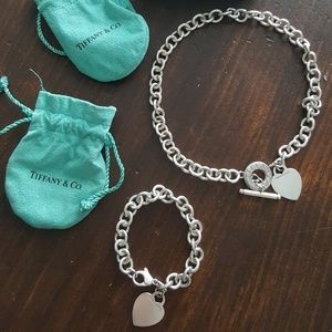 Tiffany & Co. SS Heart Toggle Chain Set
